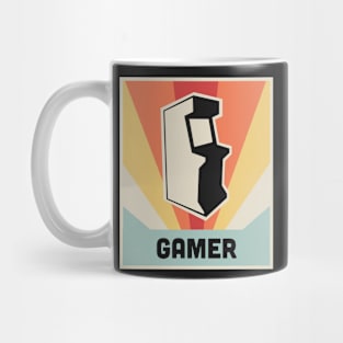 GAMER - Vintage Style Arcade Game Poster Mug